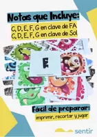 Vista previa - Juegos / Gamificación - Juego de Memoria Musical – Posición de C en ambas Claves - página 1
