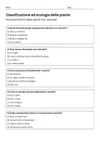 anteprima - Quiz - Quiz: Classificazione ed ecologia delle piante - Pagina 1