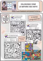 Aperçu - Feuilles d'exercices - La nature des mots Marie Milo - Page de couverture