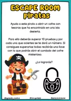 Vista previa - Hojas de trabajo - Escape room Piratas: conciencia fonológica - página 3