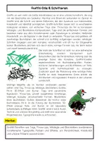 Vorschau - Arbeitsblätter - Graffiti-Stile & Schriftarten: Kunstunterricht - Seite 1