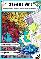 Vorschau - Arbeitsblätter - Street Art: Graffiti, Mixed-Media & Wandmalerei - Deckblatt