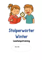 Vorschau - Arbeitsblätter - Lesetempotraining. Stolperwörter. Winter - Seite 2
