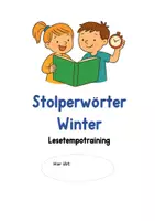 Vorschau - Arbeitsblätter - Lesetempotraining. Stolperwörter. Winter - Seite 3