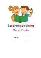 Vorschau - Unterrichtsreihen - Lesetempotraining. Silbenschrift. Thema: Familie - Seite 2