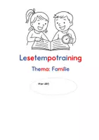 Vorschau - Unterrichtsreihen - Lesetempotraining. Silbenschrift. Thema: Familie - Seite 3