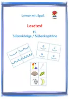 Vorschau - Spiele - Lesetest: 15. Silbenkönige - Silbenkapitäne - Deckblatt