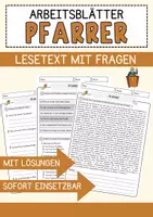 Vorschau - Arbeitsblätter - Religion Paket Lesetexte Quizfragen und Reflexionsaufgaben für den Unterricht - Deckblatt