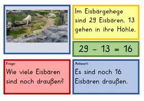 Vorschau - Fördermaterial/Inklusion - Textaufgaben. Legematerial zum Zuordnen - Seite 3