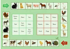 Vorschau - Stationenlernen - Bauernhoftiere Bingo in Druck- und Grundschrift - Seite 2