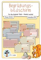 Vorschau - Präsentationen/Tafelbilder - interaktiver Begrüßungsbildschirm digtiale Tafel - Herbst neutral - Deckblatt