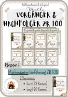 Vorschau - Spiele - Spiel Vorgänger & Nachfolger ZR 100 Mathestarter - Deckblatt
