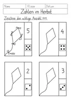 Vorschau - Arbeitsblätter - Zahlen, Zählen & simultane Mengenerfassung 🍂 mit Herbstmotiven - Seite 3
