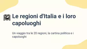 anteprima - Presentazioni / Lavagne - Le regioni d'Italia e i loro capoluoghi - Pagina 1