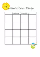 Vorschau - Spiele - Idee zum Schuljahresbeginn: Sommerferien Bingo - Seite 2