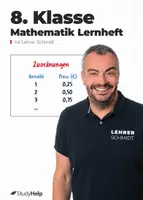 Vorschau - Unterrichtsreihen - Mathe 8. Klasse Lernheft | Lernvideos von Lehrer Schmidt - Deckblatt