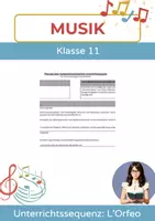 Vorschau - Unterrichtsreihen - Unterrichtssequenz: L'Orfeo - Arie im modernen Gewand - Deckblatt