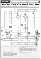 Vorschau - Arbeitsblätter - SCOTLAND – Crossword (Worksheet) - Seite 1