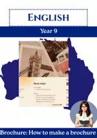 Vorschau - Arbeitsblätter - Broschüre (9+): How to make a travel brochure - Deckblatt