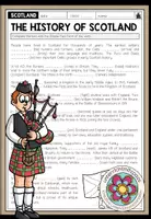 Vorschau - Arbeitsblätter - The History of Scotland – Grammar Worksheet (Simple Past) - Deckblatt