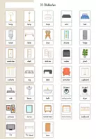 Vorschau - Arbeitsblätter - At home Furniture (Möbel) Materialpaket (Bildkarten, Arbeitsblätter, Spiele) differenziert - Englisch - Seite 3