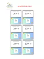 anteprima - Flashcard - Memory delle tabelline - Pagina 2