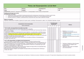 Vorschau - Stundenentwürfe - Sequenzplanung/ Reihenplanung: Klassensprecherwahl (Klasse 3) - Seite 2