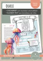 Vorschau - Arbeitsblätter - Qualle – Steckbrief & Infotext (Kl. 2–4) - Deckblatt