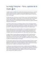 Vorschau - Arbeitsblätter - Französisch Leseverständnis Mode française – compréhension écrite - Seite 1