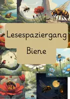 Vorschau - Arbeitsblätter - Lesespaziergang+Quiz Thema:Biene - Deckblatt