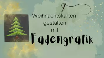 Vorschau - Unterrichtsreihen - Fadengrafik Weihnachtskarten - Textil - Kunstprojekt - Seite 1