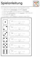 Vorschau - Spiele - Zeitform Vergangenheit (Würfelspiel, Lernspiel, Satzbau, Präteritum) - Seite 1