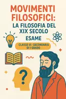 anteprima - Compiti in classe/Test - Esame: Movimenti filosofici (la filosofia del XIX secolo) - Pagina di copertina