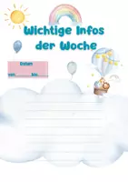 Vorschau - Arbeitsblätter - Kita-Pinnwand-Set "Regenbogen" 7 Vorlagen für Kita & Krippe - Seite 2
