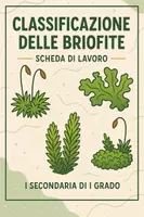 anteprima - Esercizi - Classificazione delle briofite - Pagina di copertina