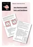 Vorschau - Stundenentwürfe - Objektorientierte Programmierung Fach- und Startklasse im HamsterModell - Deckblatt