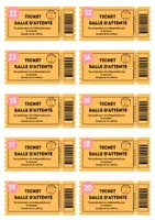 Aperçu - Outils du professeur - Ticket salle d’attente 2 - Page 1