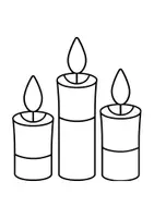 Vorschau - Arbeitsblätter - Ausmalbilder Thema Kerzen - Grundschule - Bastelvorlagen - Seite 3