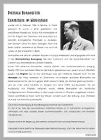 Vorschau - Arbeitsblätter - Biographie: Dietrich Bonhoeffer - Christsein im Widerstand - Seite 1