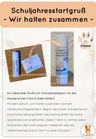 Vorschau - Bildkarten - Schuljahresstartgruß - Wir halten zusammen - Deckblatt