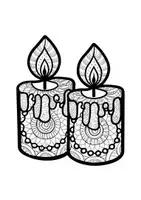 Vorschau - Arbeitsblätter - Mandalas Thema Kerzen - Grundschule - Bastelvorlagen - Seite 2