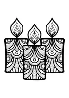 Vorschau - Arbeitsblätter - Mandalas Thema Kerzen - Grundschule - Bastelvorlagen - Seite 3