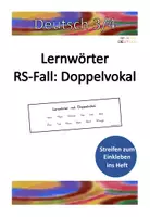 Vorschau - Arbeitsblätter - RS: Lernwörter mit Doppelvokal - Deckblatt