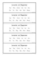 Vorschau - Arbeitsblätter - RS: Lernwörter mit Doppelvokal - Seite 2
