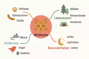 Vorschau - Arbeitsblätter - Arbeitsblatt "Wildkatzen" + Onlineübung & MP3 + Mindmap + Infografik - Seite 2