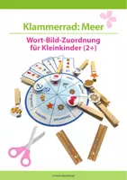 Vorschau - Bildkarten - Klammerrad: Meer - Wort-Bild-Zuordnung für Kleinkinder (2+) - Deckblatt