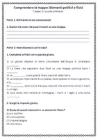anteprima - Esercizi - Comprendere le mappe: Elementi politici e fisici - Pagina 1
