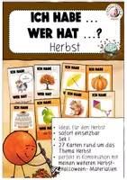 Vorschau - Spiele - Ich habe ... Wer hat ...? Herbst Grundschule Sek I DaZ - Deckblatt