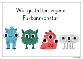 Vorschau - Stundenentwürfe - Unterrichtseinheit: Meine Gefühle haben Farben - Wir gestalten Farbenmonster - Seite 3