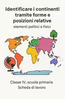 anteprima - Esercizi - Identificare i continenti tramite forme e posizioni relative - Pagina di copertina